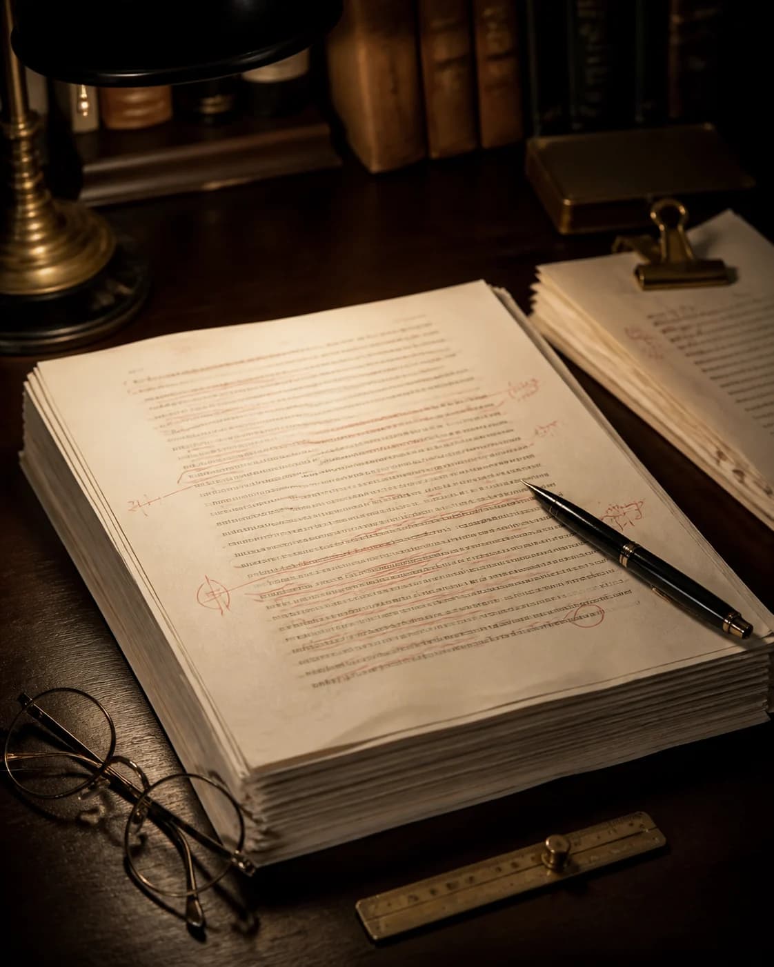 A manuscript under careful editorial revision