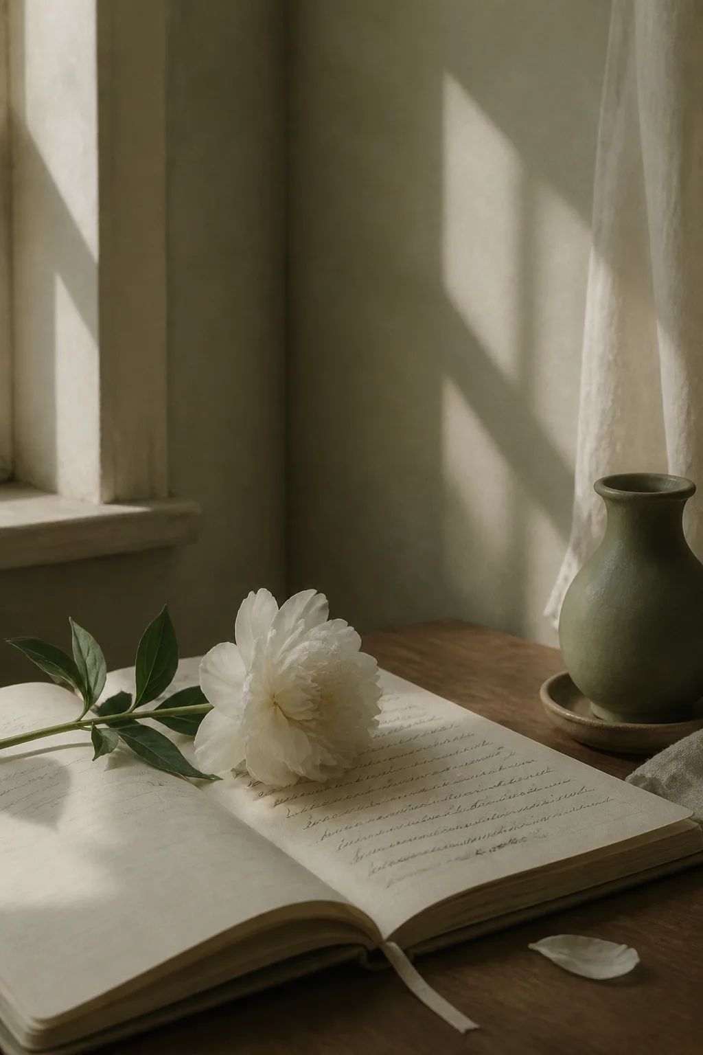 Poetic still life representing voice and imagery