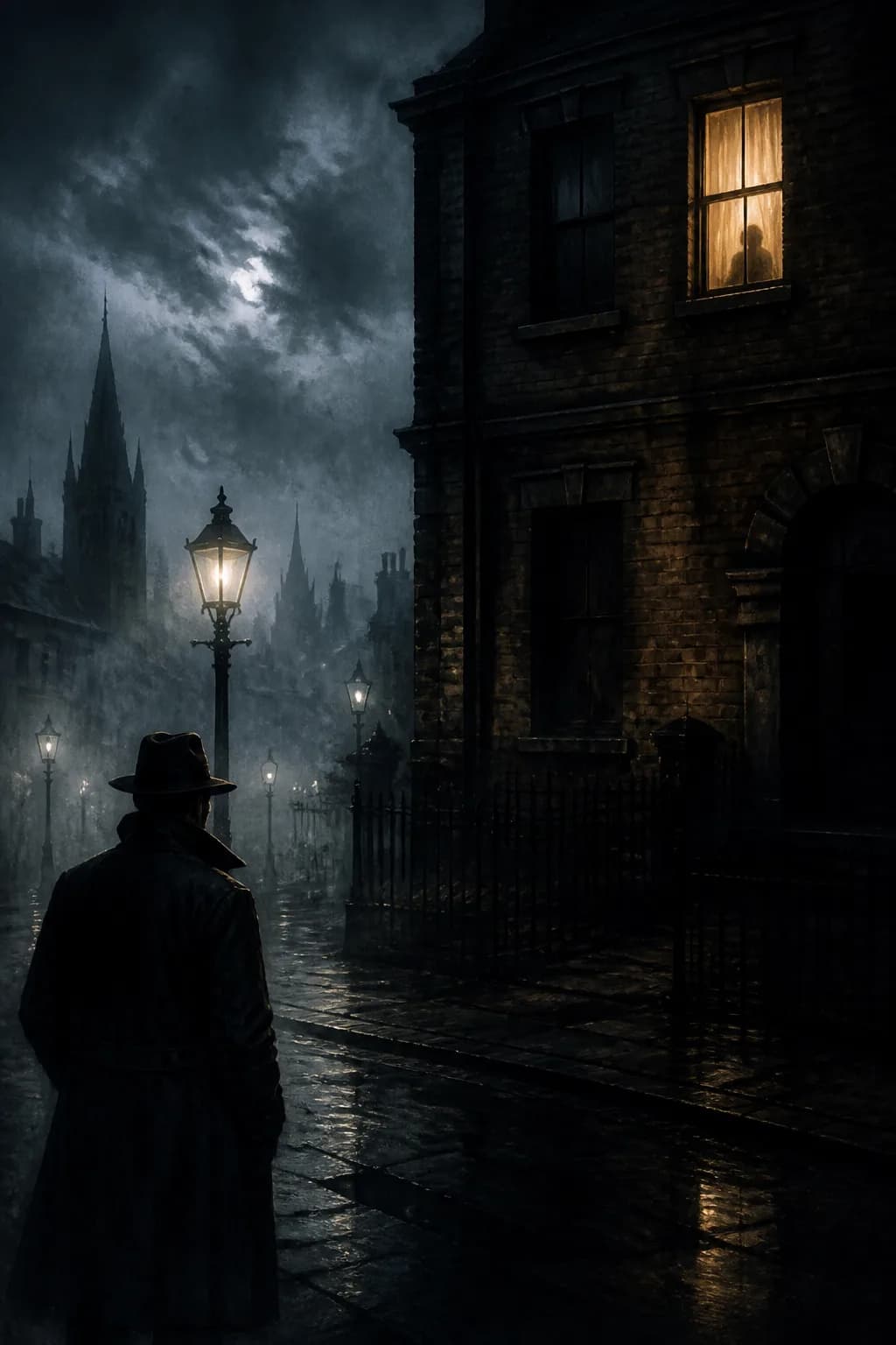 Mystery story cover generated for a Fyrlo writing project